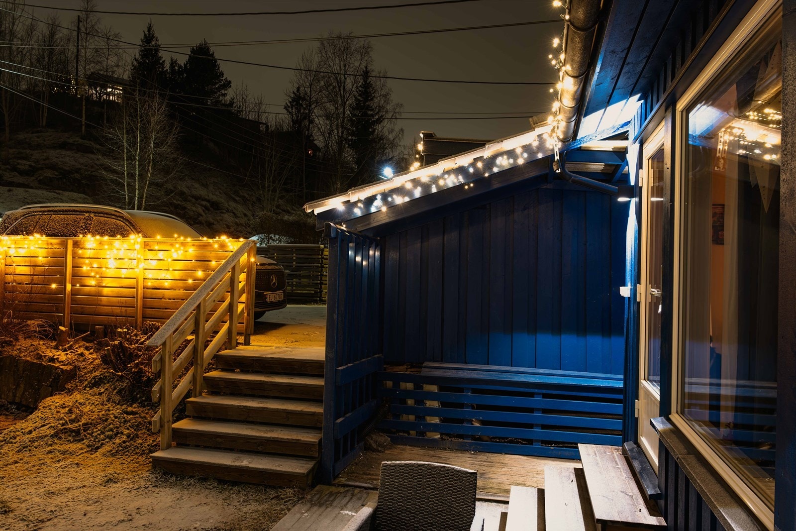 Praktisk oppbevaring. En bolig som virkelig tar seg godt ut etter mørkets frembrudd. Galleribilde