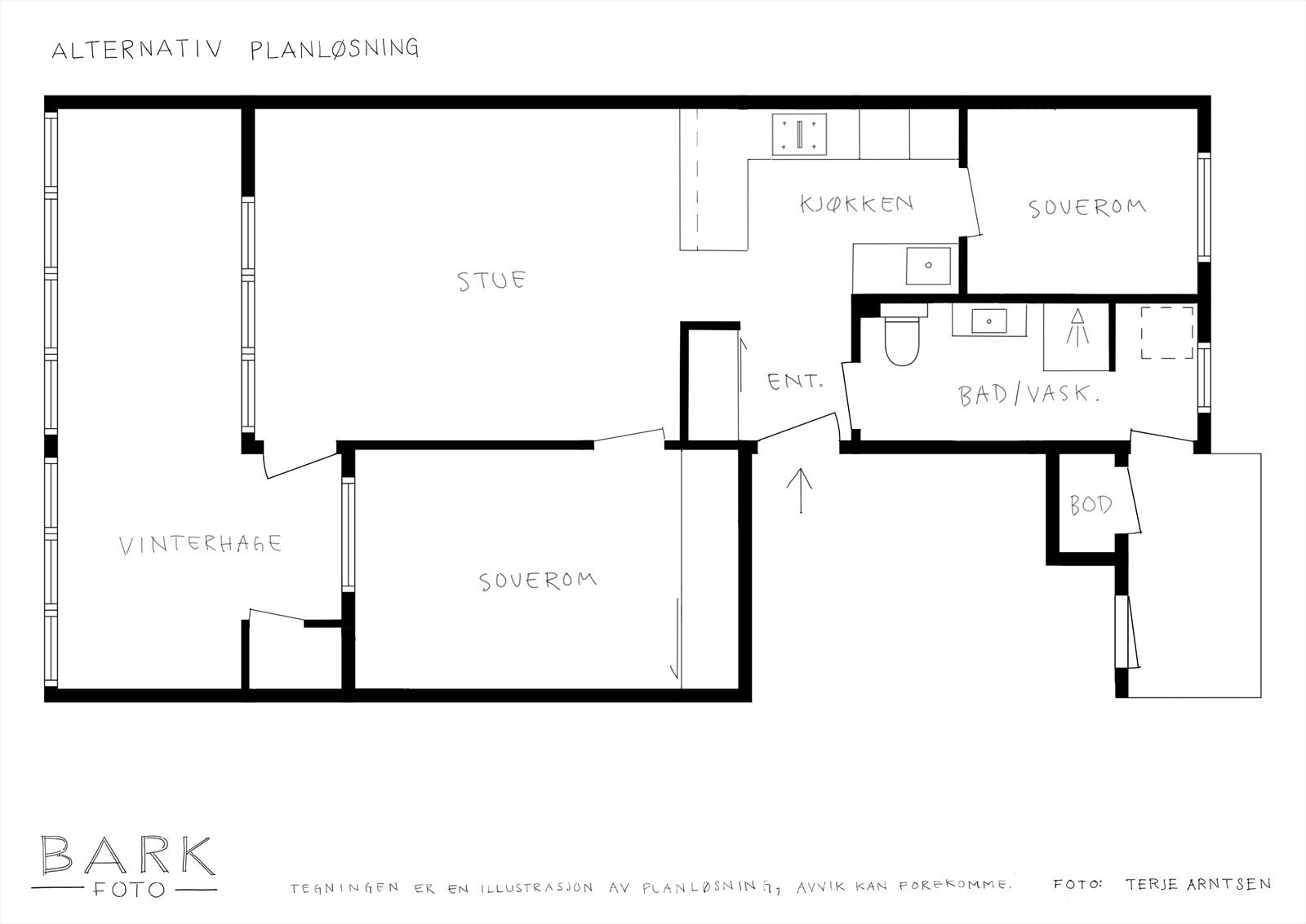 Alternativ planløsning 2. Galleribilde