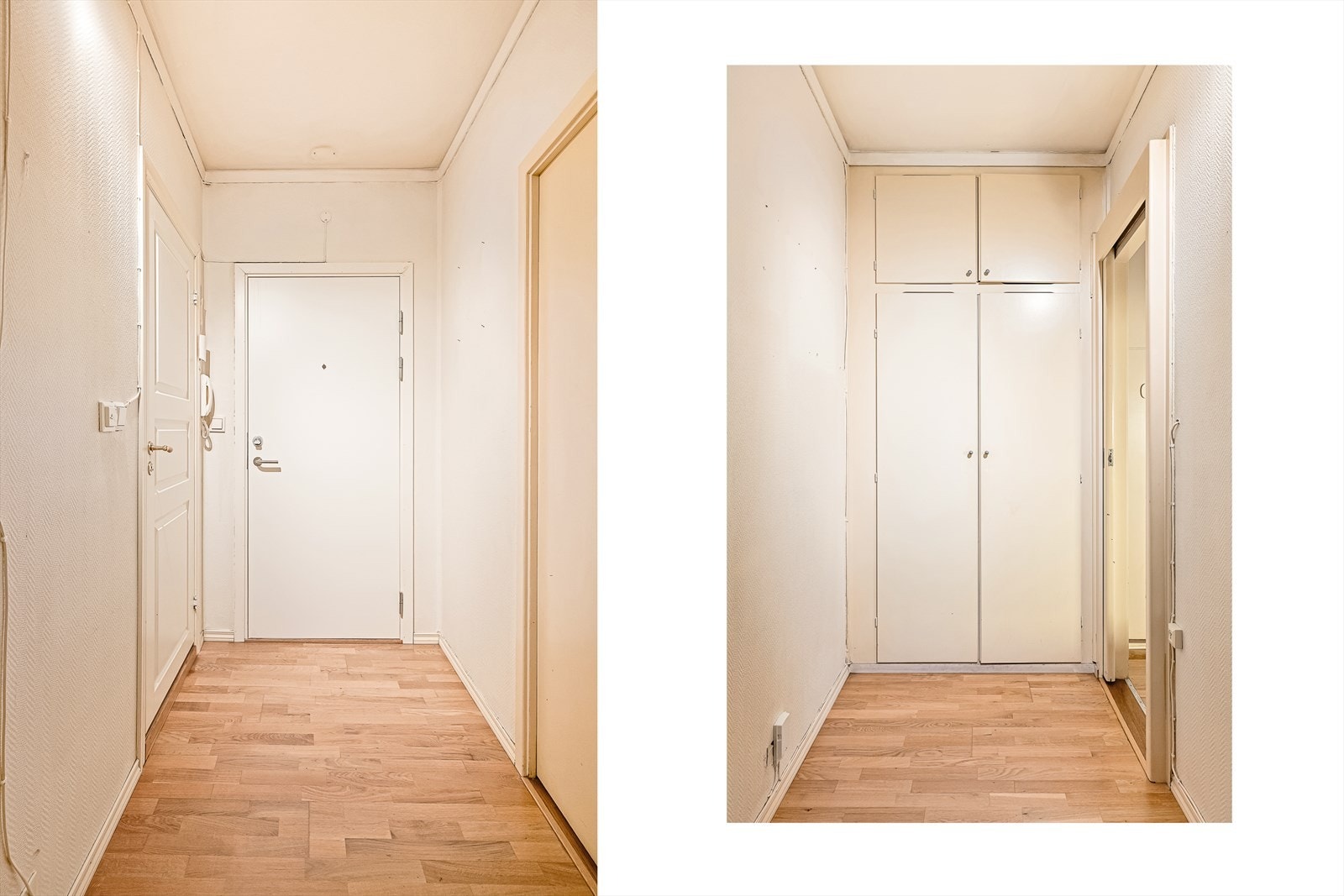 Inngangsparti. Også her er det en god garderobeløsning med innebygd skap. Galleribilde