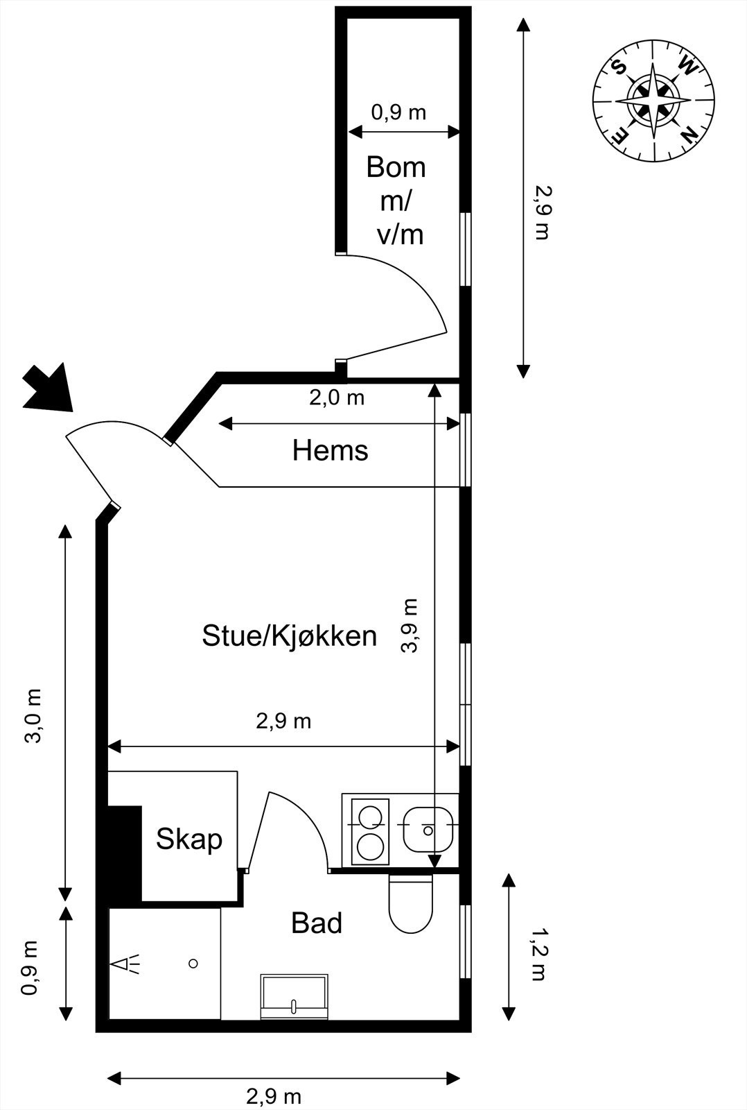Plantegning. Galleribilde