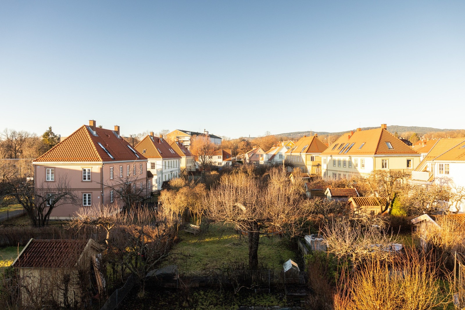 Her kan du sikre deg en av borettslagets beste utsikter. Galleribilde