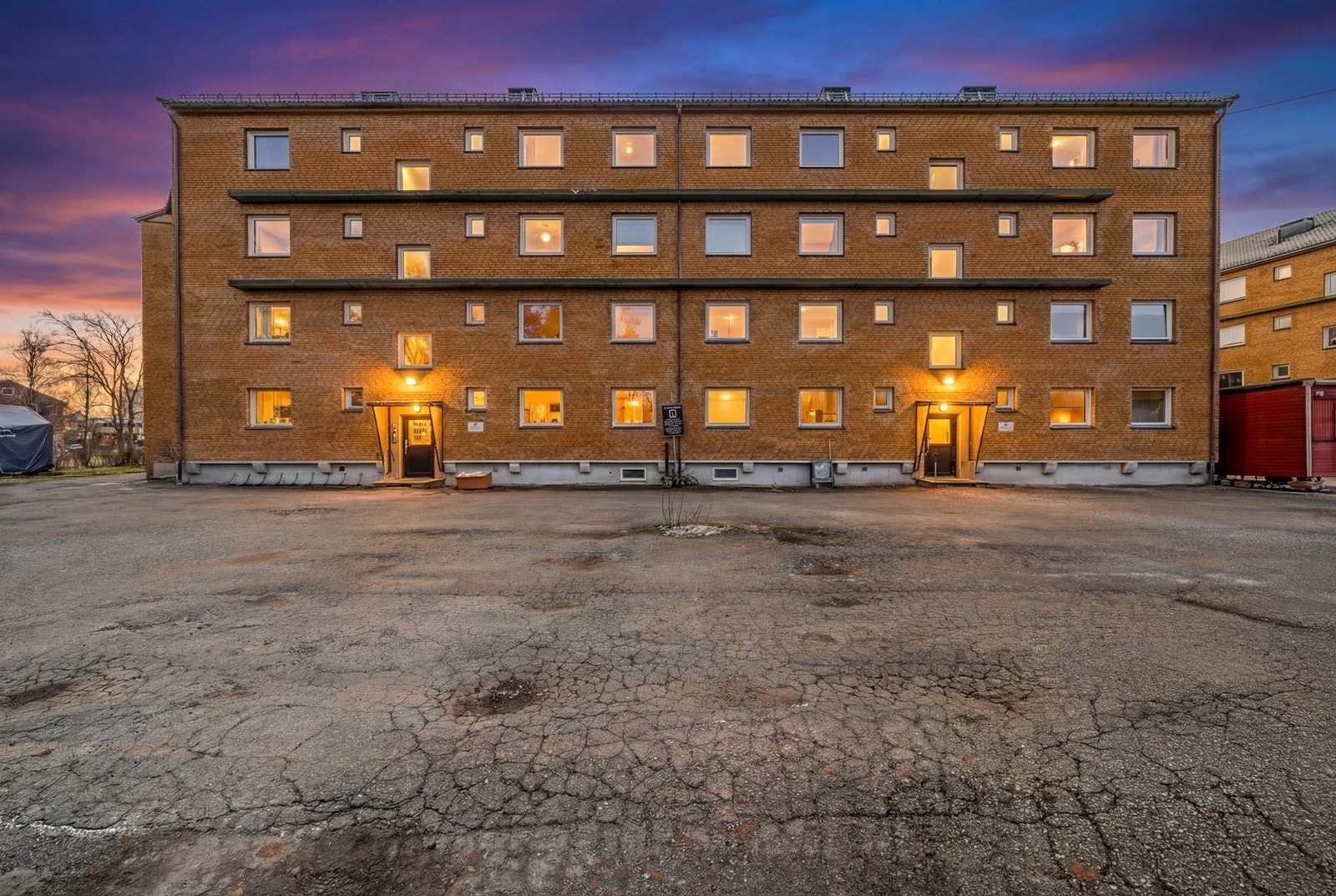 Fasade kveld (digitalt fremstilt) Galleribilde