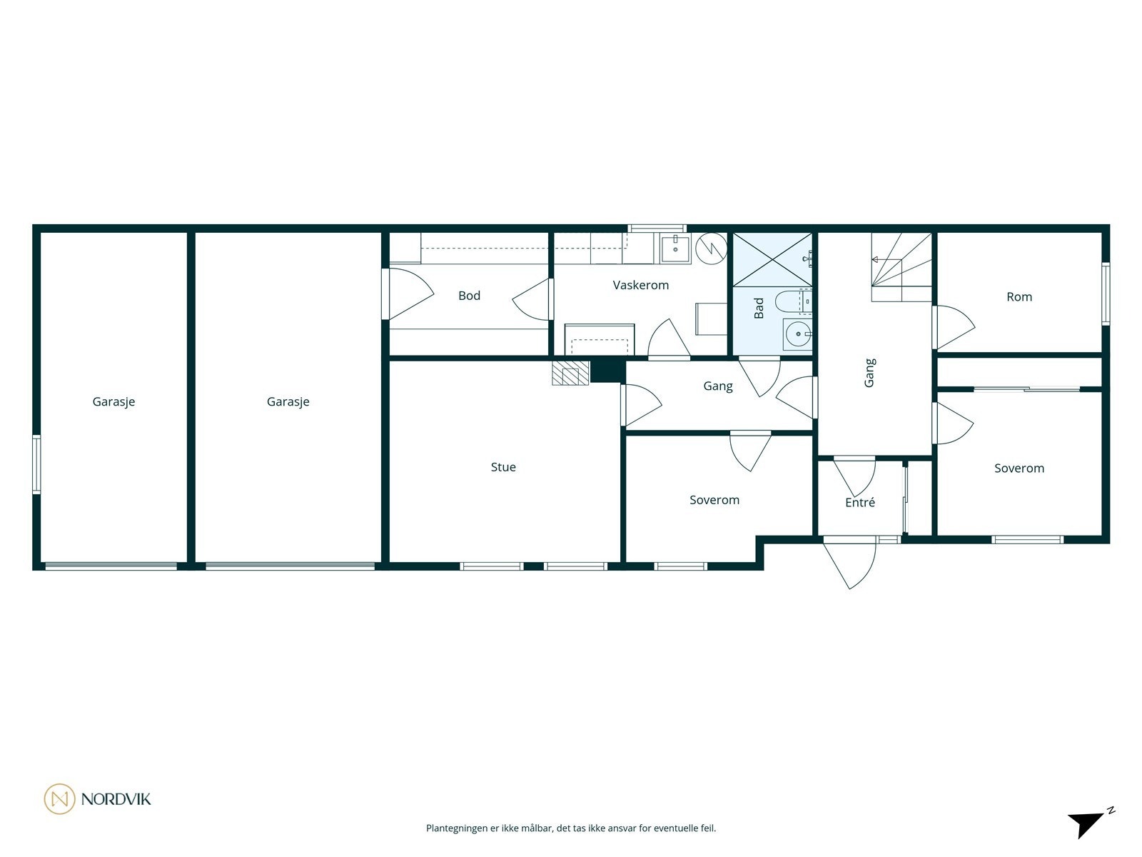 Plantegning 1.etg Galleribilde