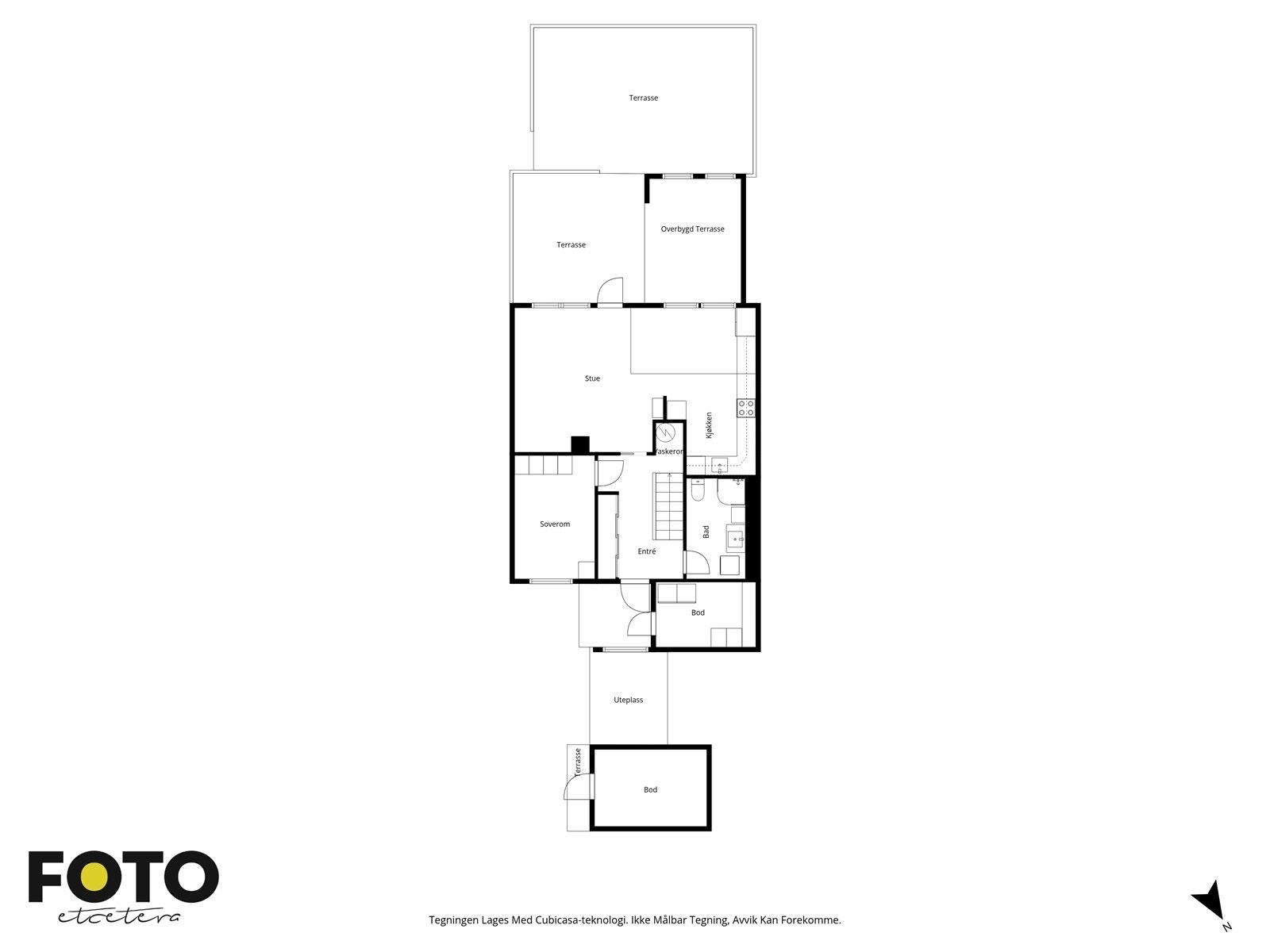 Kløvningkroken 11A - 1. etasje. Veiledende planskisse - ikke målbar Galleribilde