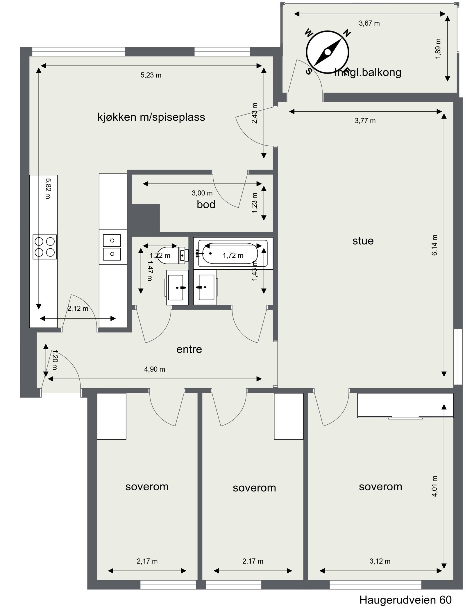 Plantegning Galleribilde