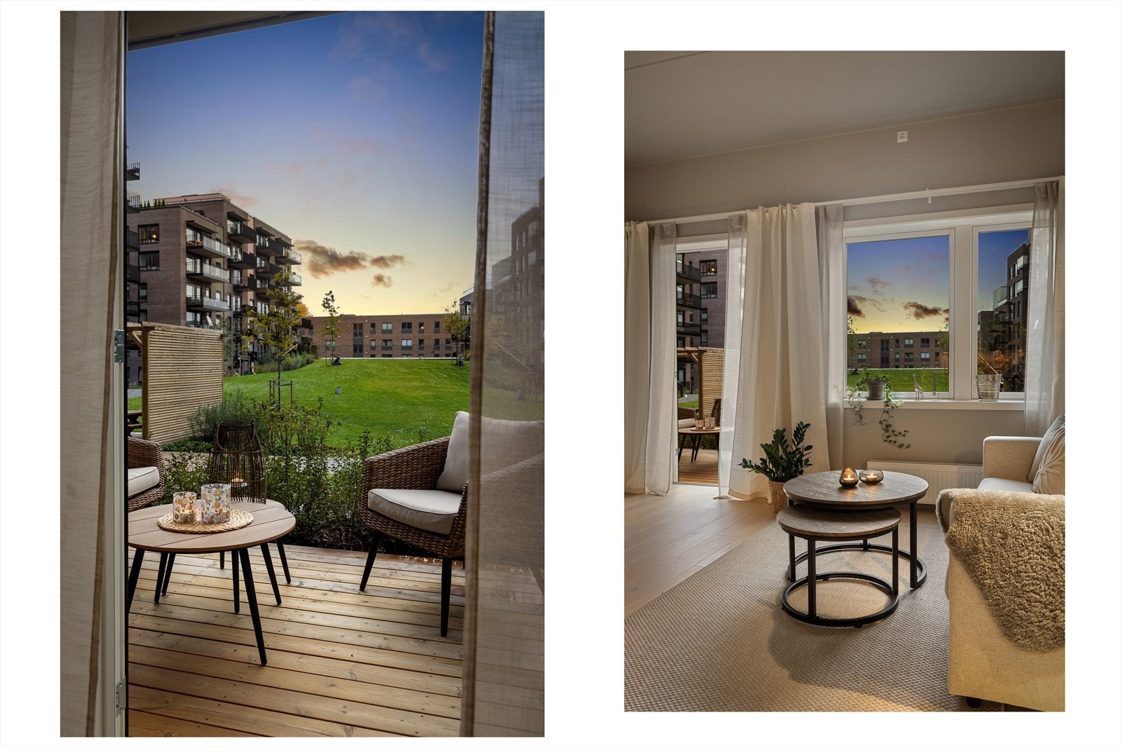 Pen stue m. utgang til ca. 25 kvm sydvestvendt terrasse. Galleribilde