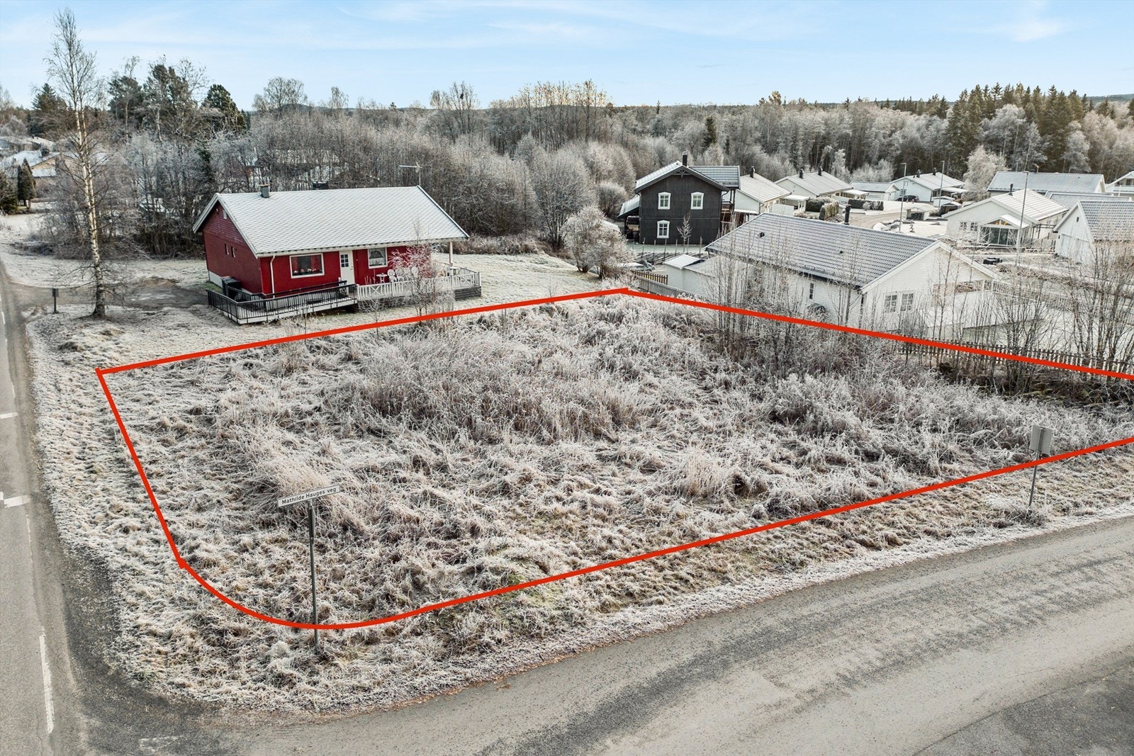 Oversiktsfoto (markeringer av tomten er ikke nøyaktig) Galleribilde