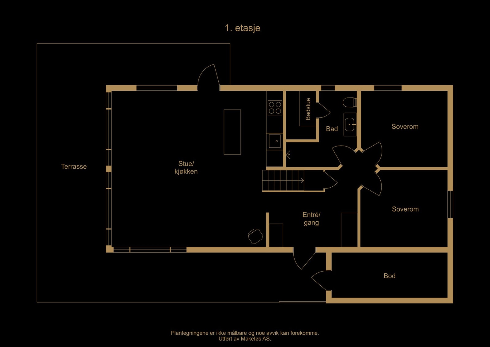 Plantegning (illustrasjon, avvik kan forekomme) Galleribilde