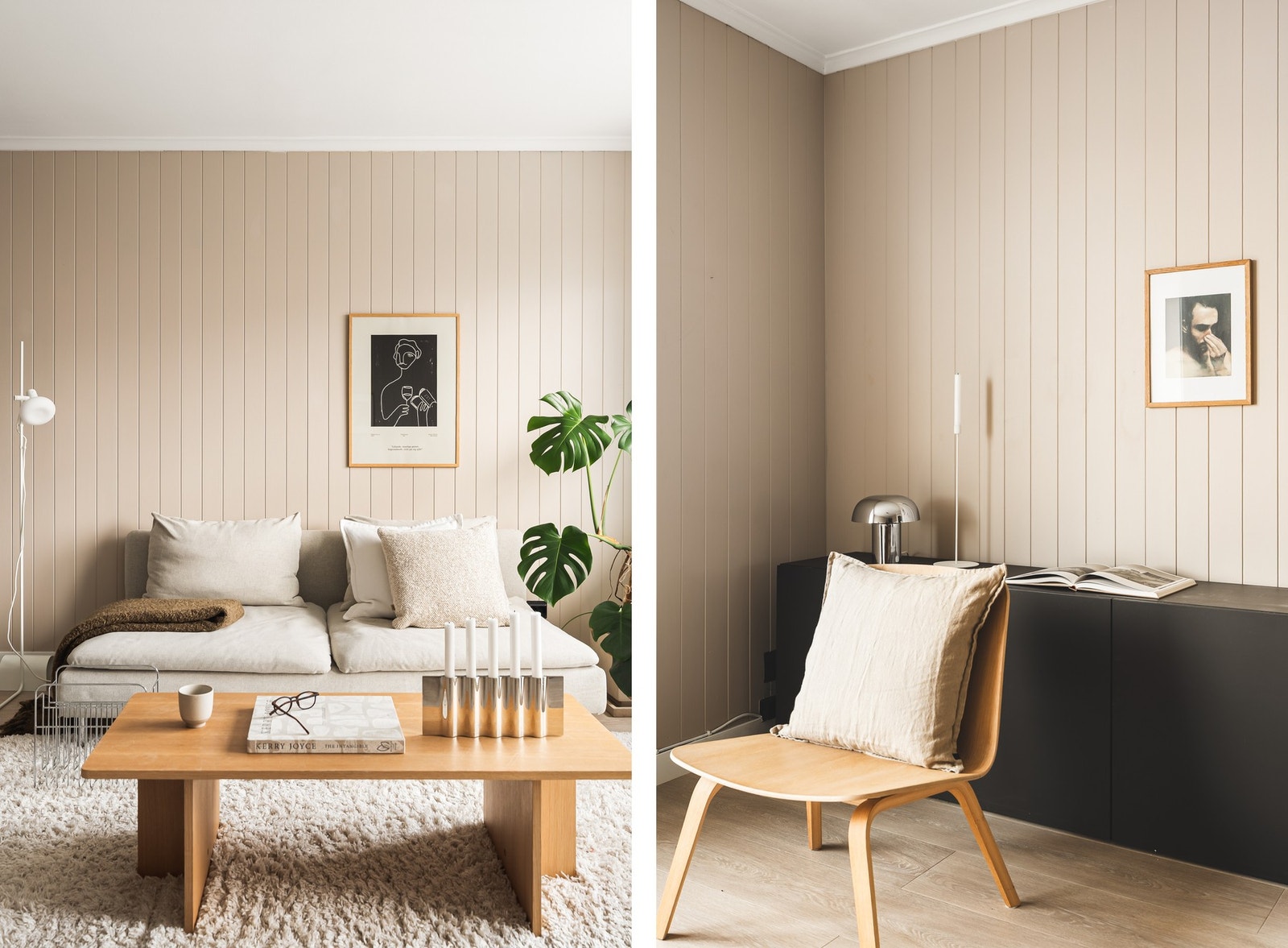 I 2021 ble det lagt nytt gulv i hele leiligheten. Galleribilde