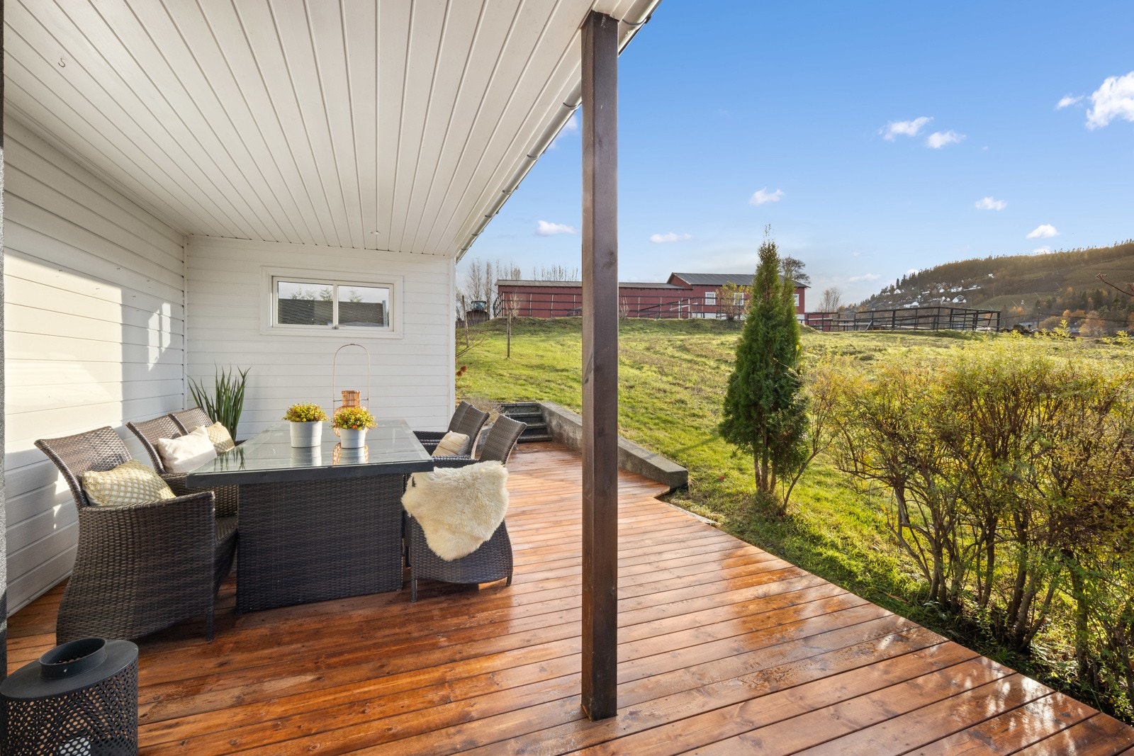 Terrasse utenfor utleid del i u. etasje Galleribilde