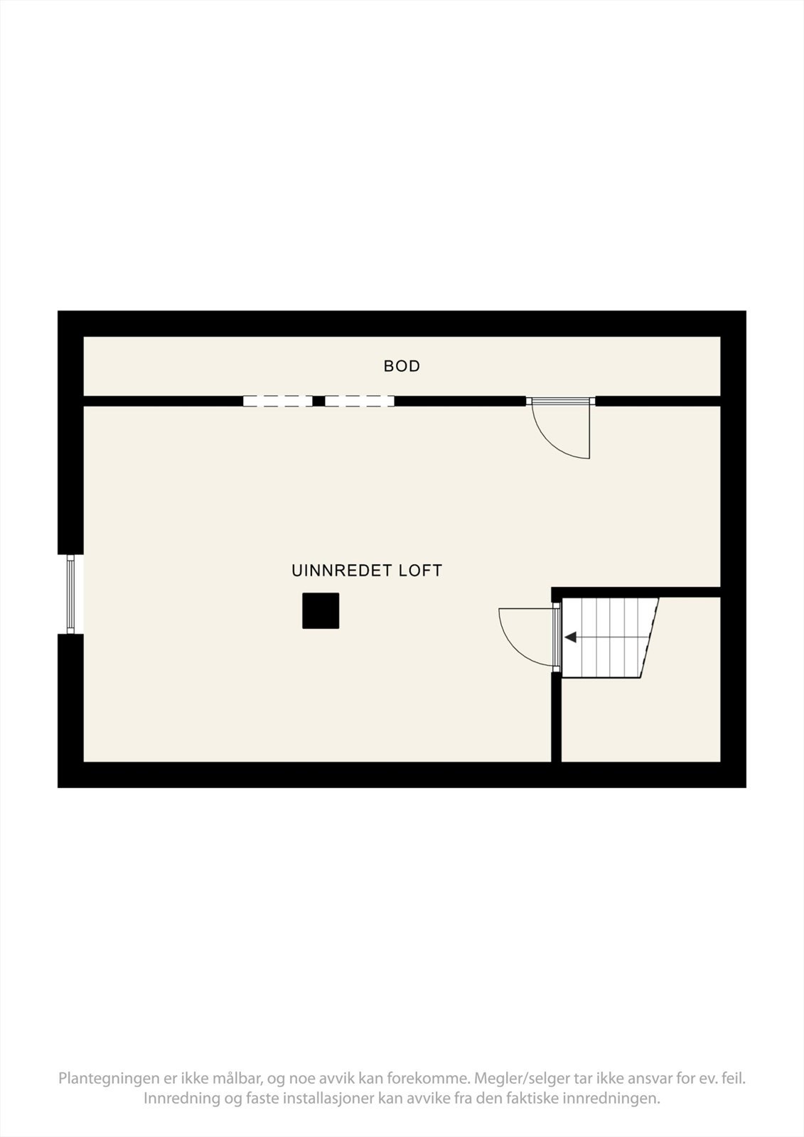 Plantegning loft Galleribilde