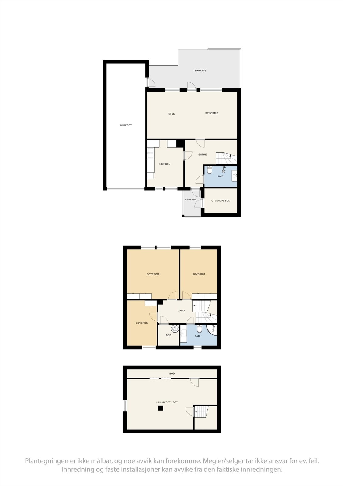 Boligens planløsning Galleribilde