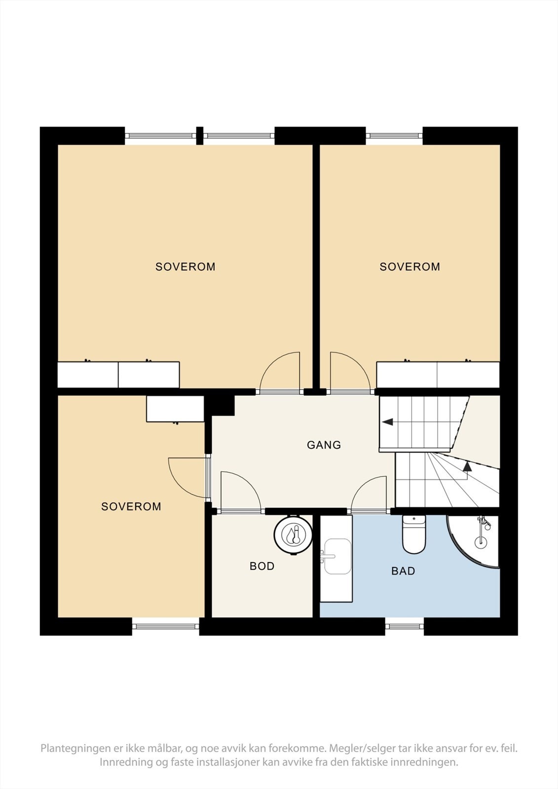 Plantegning 2. etasje Galleribilde