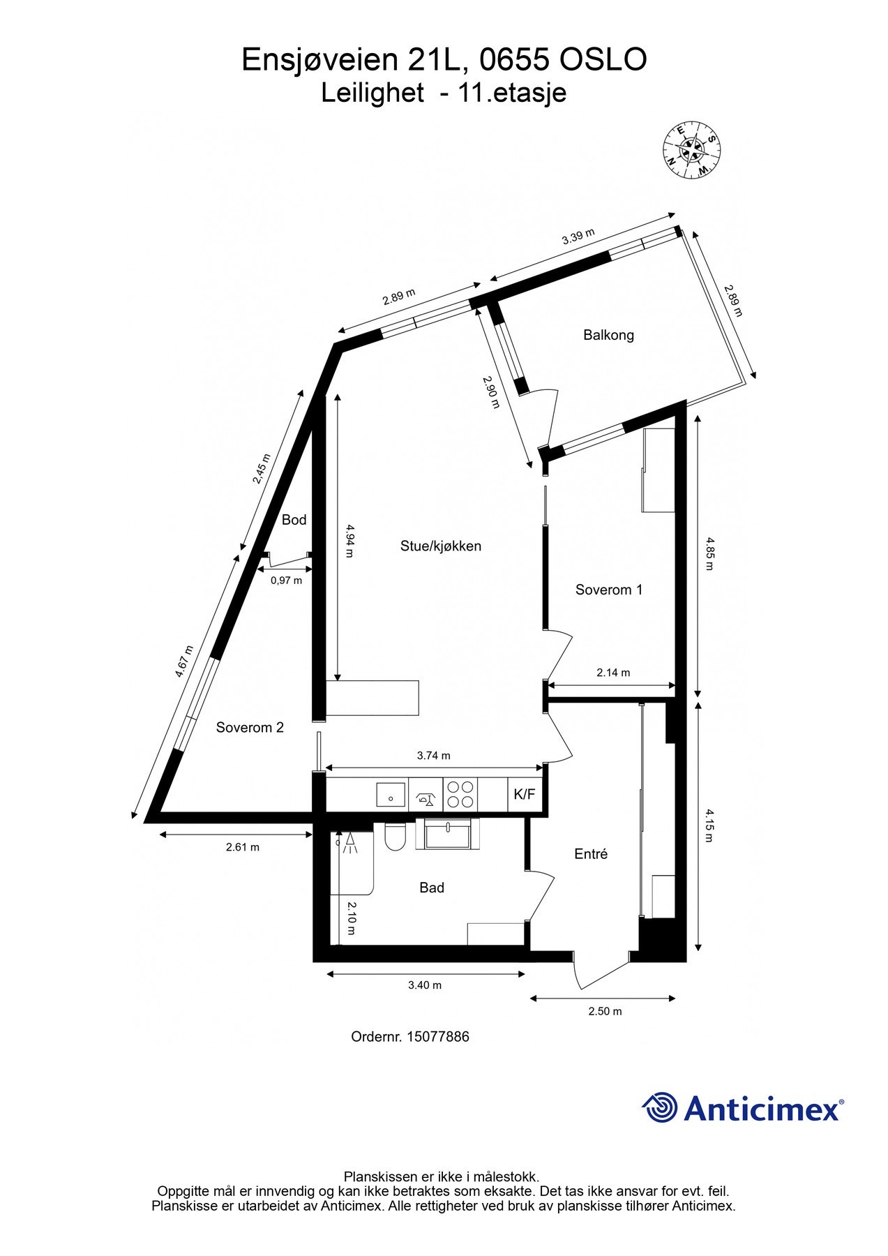 Planskisse. Galleribilde