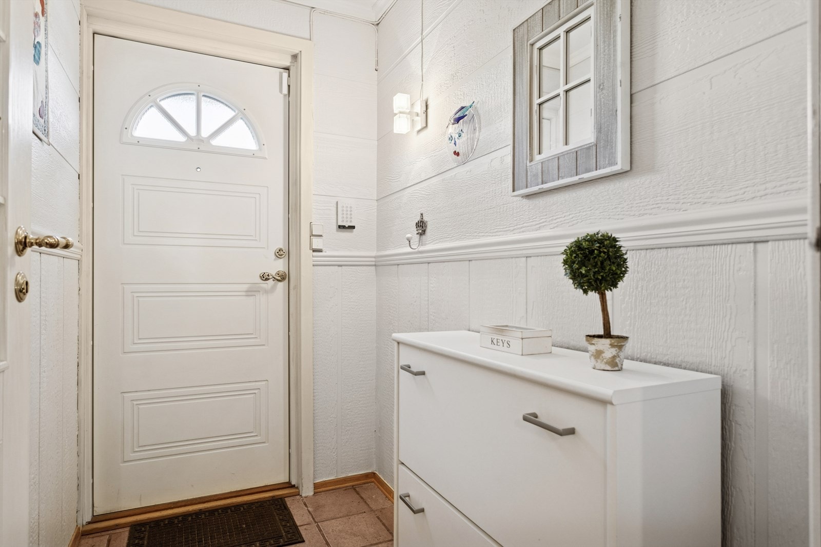 Vindfang med flislagt gulv. Galleribilde