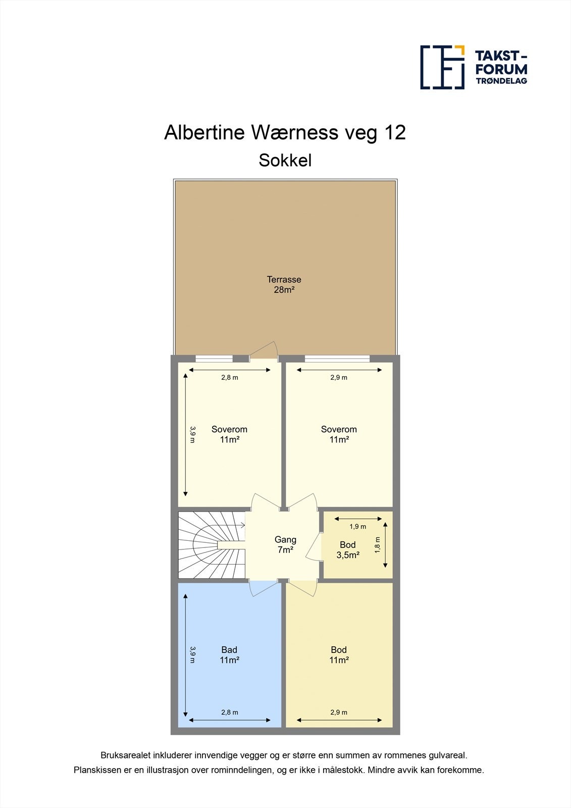 Planskisse Sokkel Galleribilde