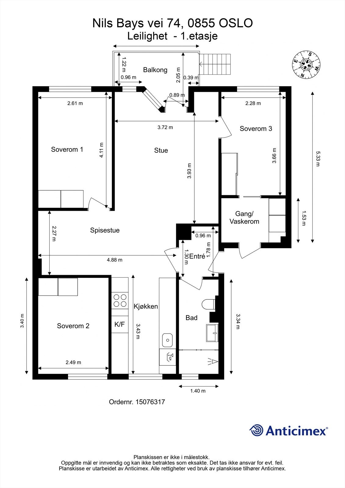 Plantegning Galleribilde