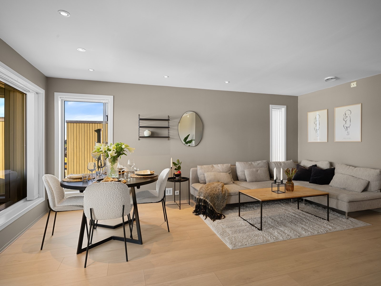 Leiligheten har en veldig praktisk planløsning som gjør det enkelt å møblere etter ønsker Galleribilde