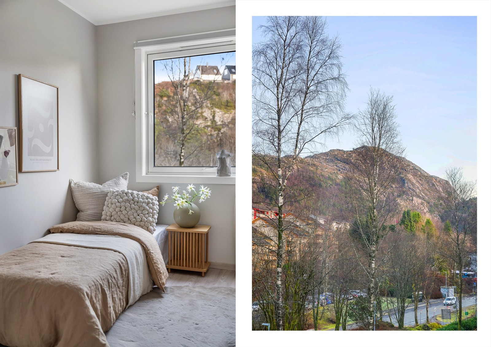 Flott utsikt mot Lyderhorn Galleribilde