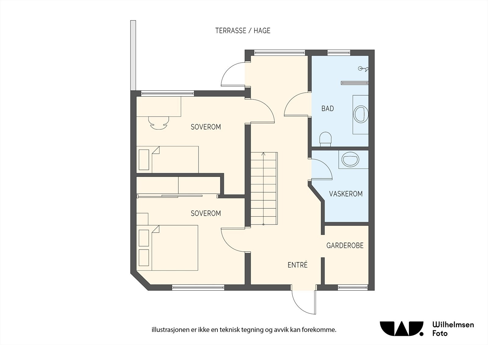 Plantegning 1. etg. Galleribilde