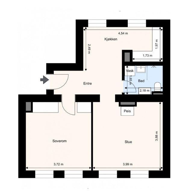 Plantegning Galleribilde