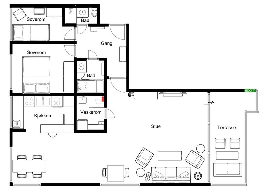 Plantegning Galleribilde