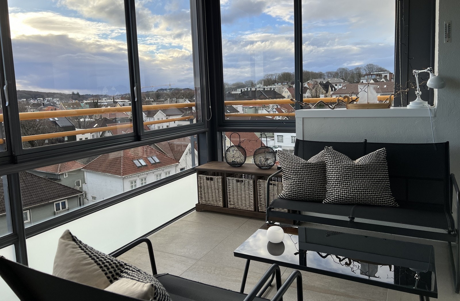 Inglasset balkong på 12 kvm - Flott utsikt Galleribilde