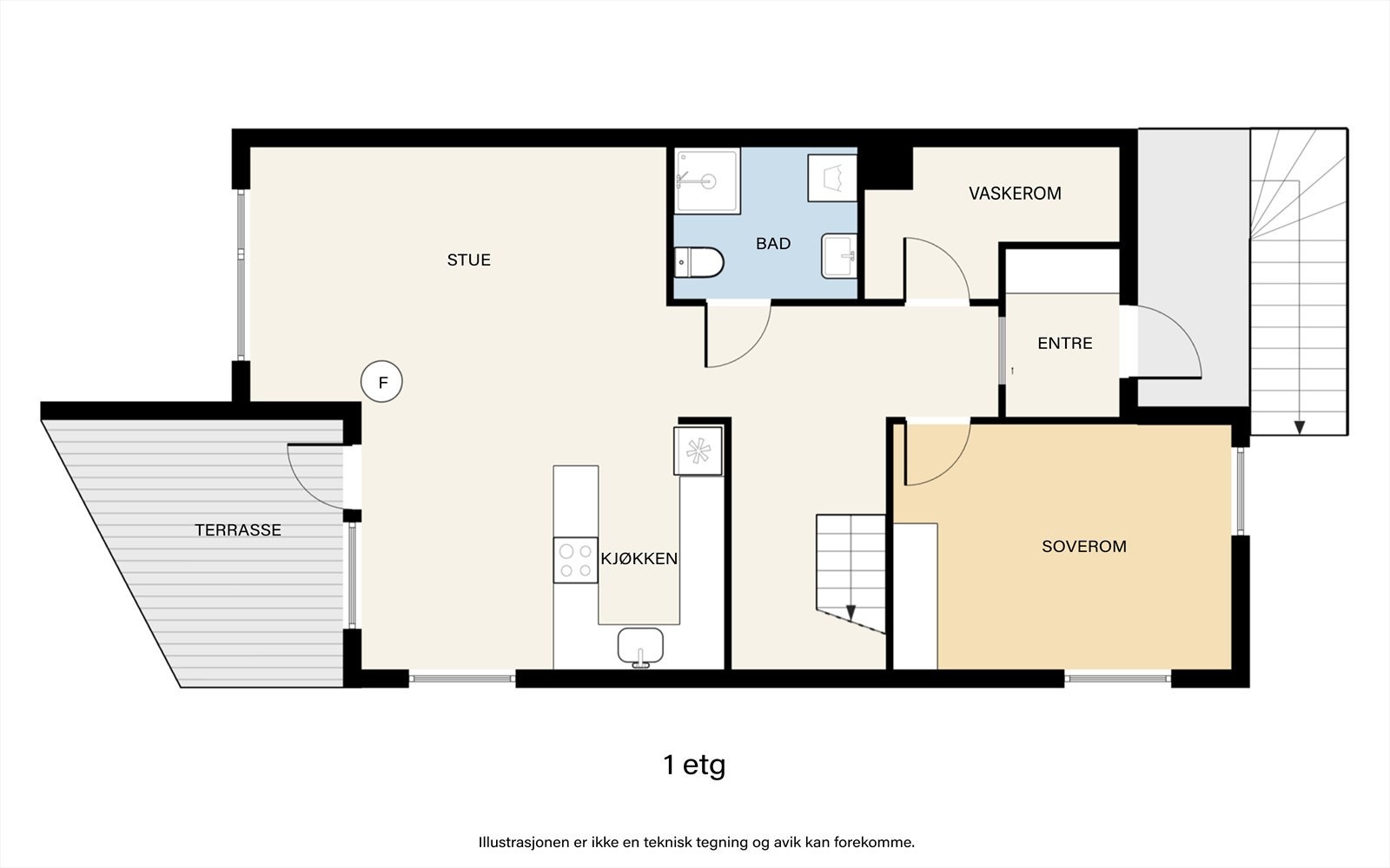 Planløsning nedreplan Galleribilde