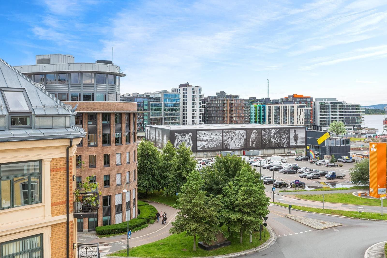 Utsikt fra balkong. Galleribilde