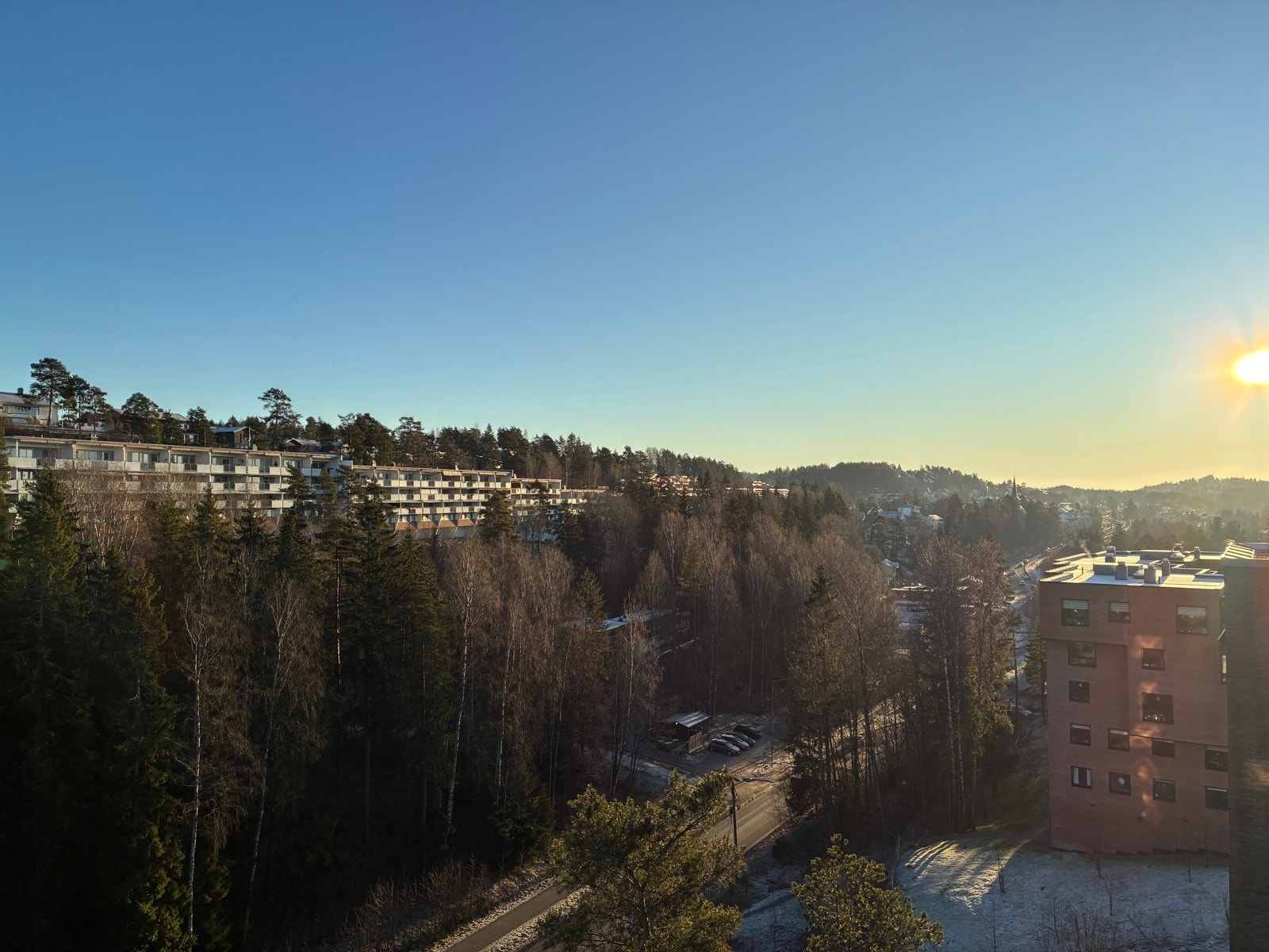 Utsikt fra takterrassen Galleribilde