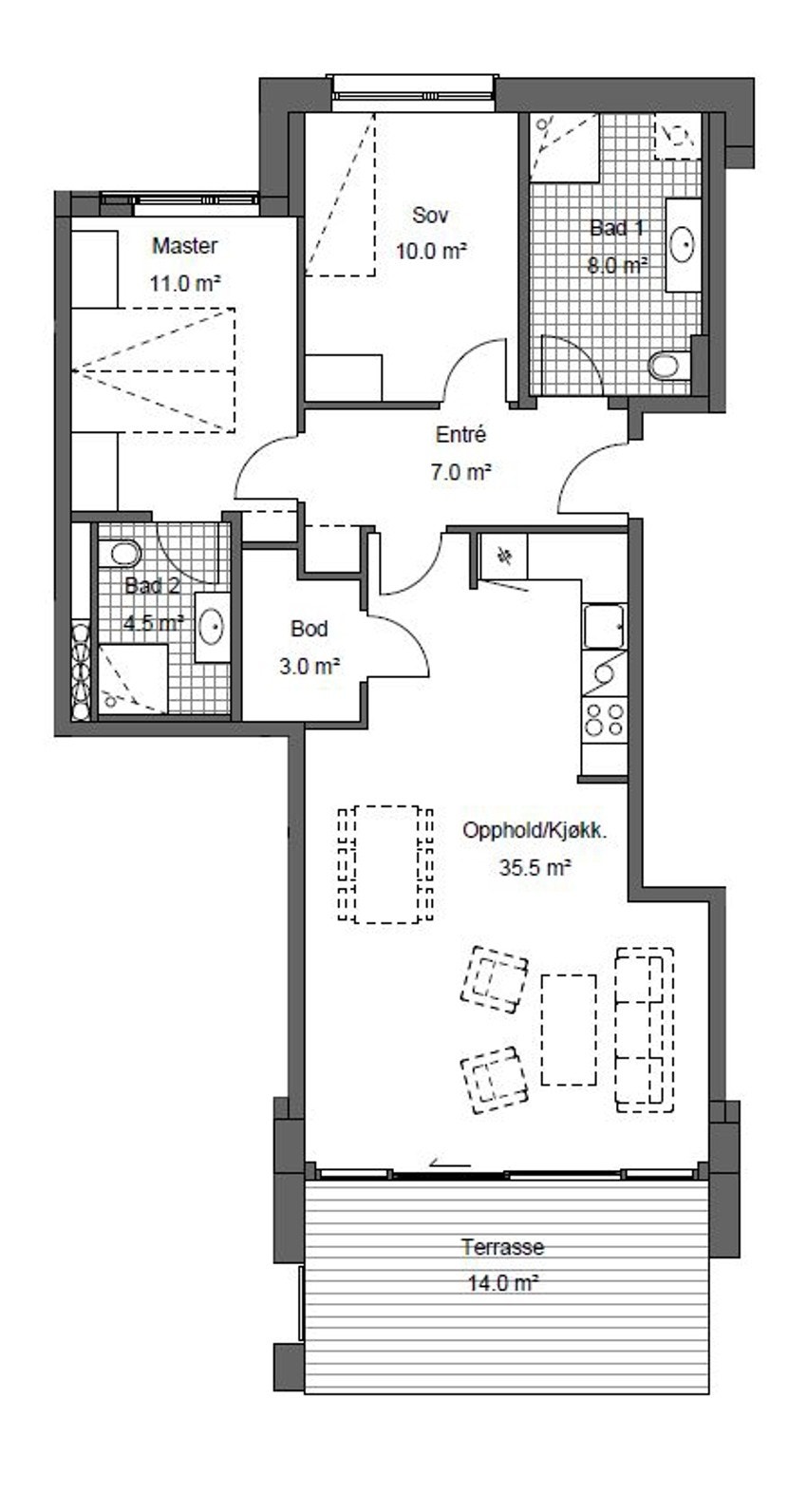 Plantegning Galleribilde