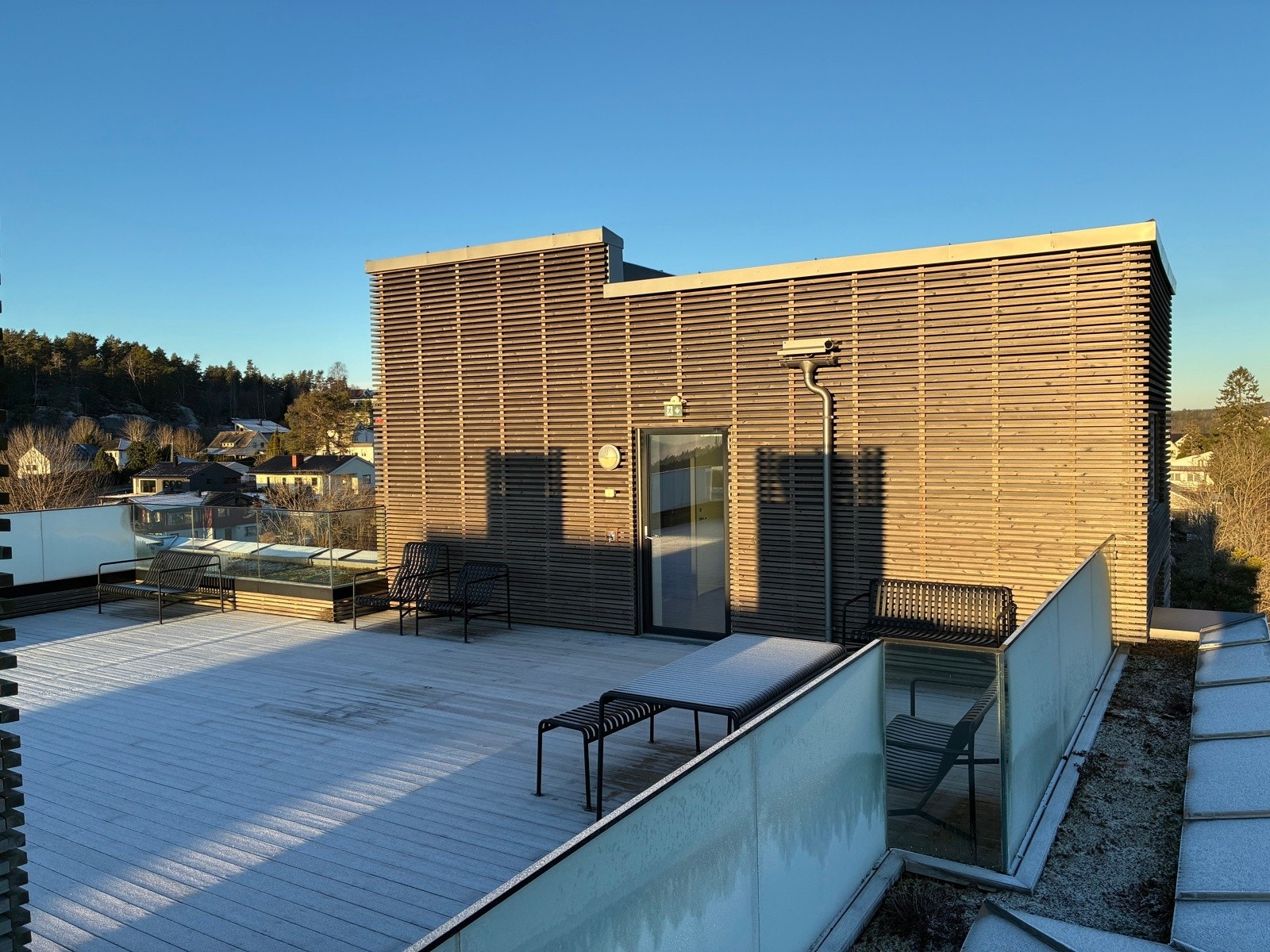 Det er felles takterassen for beboerne Galleribilde