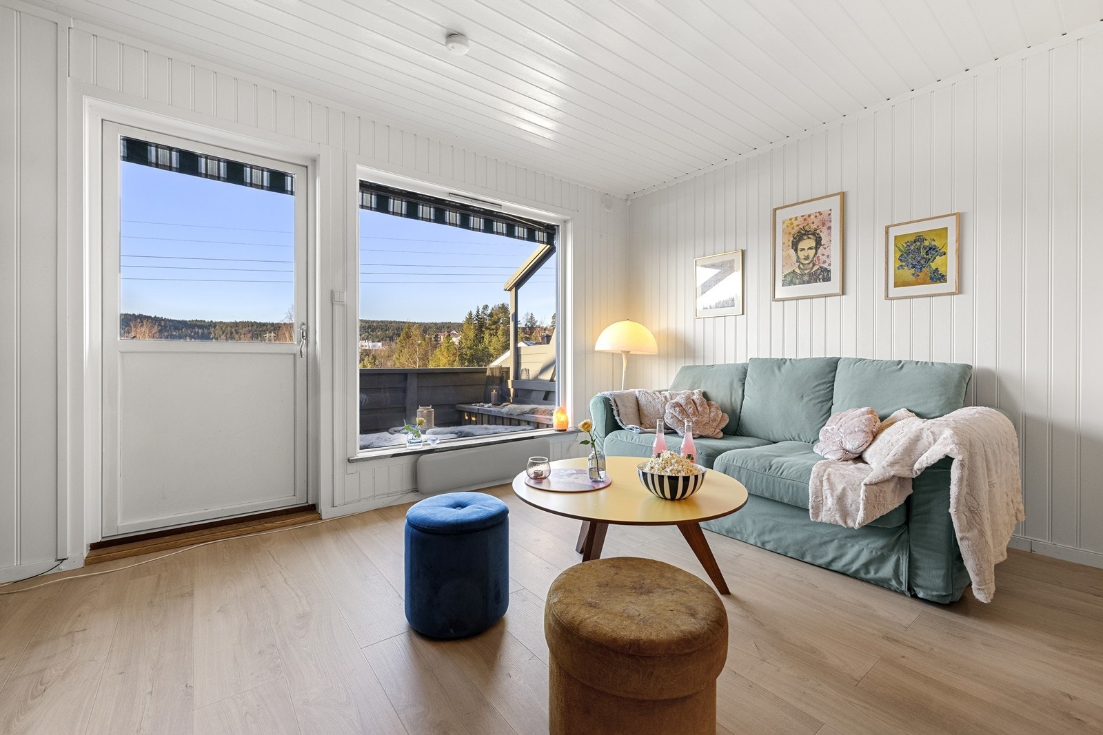 Leiligheten har en god planløsning, og fra stuen kan du gå rett ut på balkongen. Galleribilde