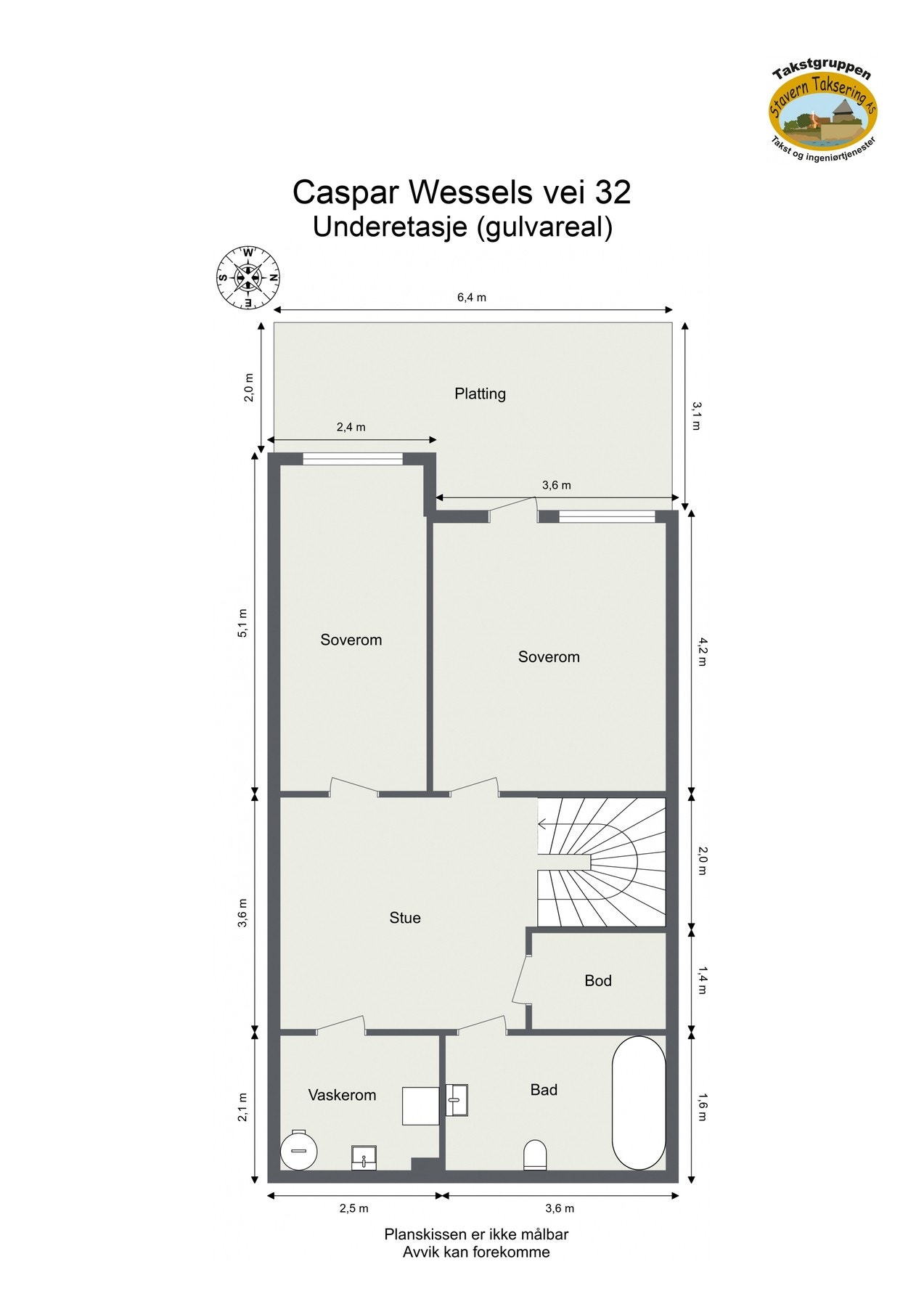 Plantegning (U.etasje) Galleribilde