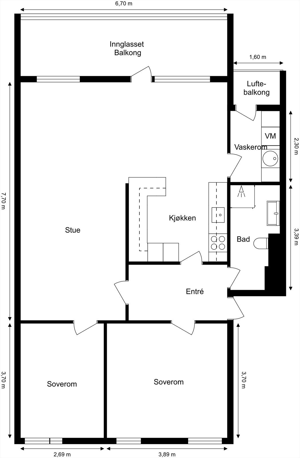 Plantegning 2D Galleribilde