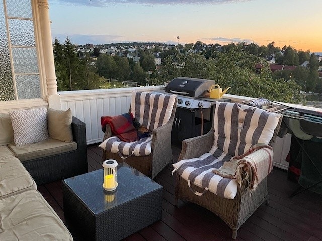 Veranda som er fin å være på om sommeren Galleribilde