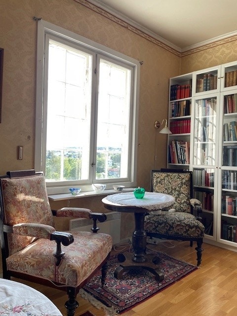 Stue i 1.etasje som deles av kollektivet Galleribilde