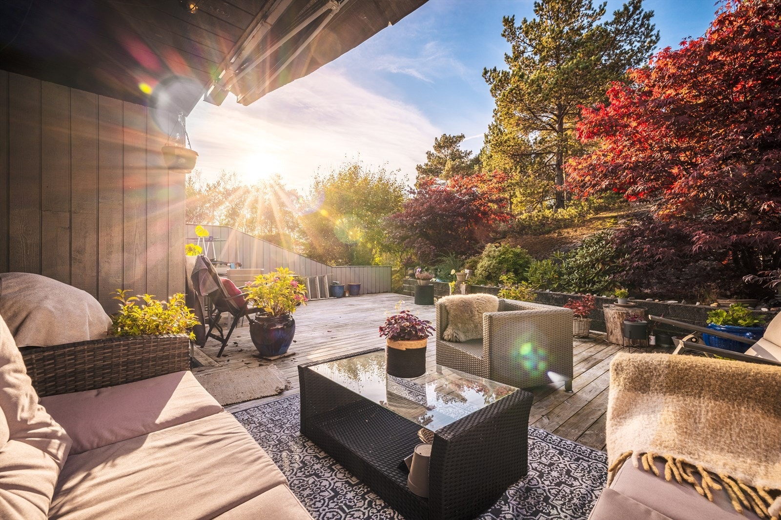 Et uteområde perfekt for hyggelige sammenkomster. Galleribilde