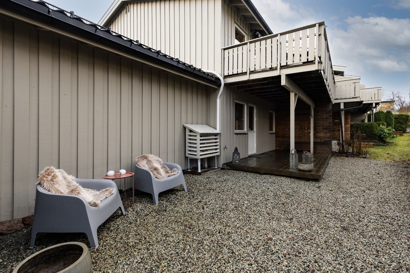 Uteområde på baksiden av boligen. Galleribilde