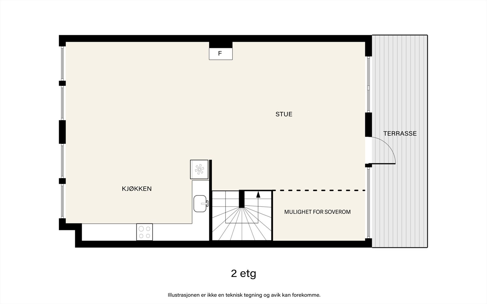 Plantegning 2. etasje Galleribilde