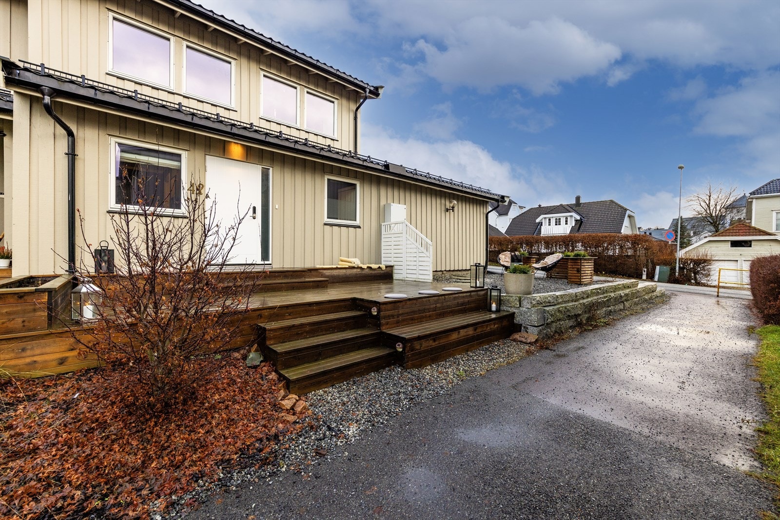 I front er det også opparbeidet et hyggelig uteområde. Galleribilde