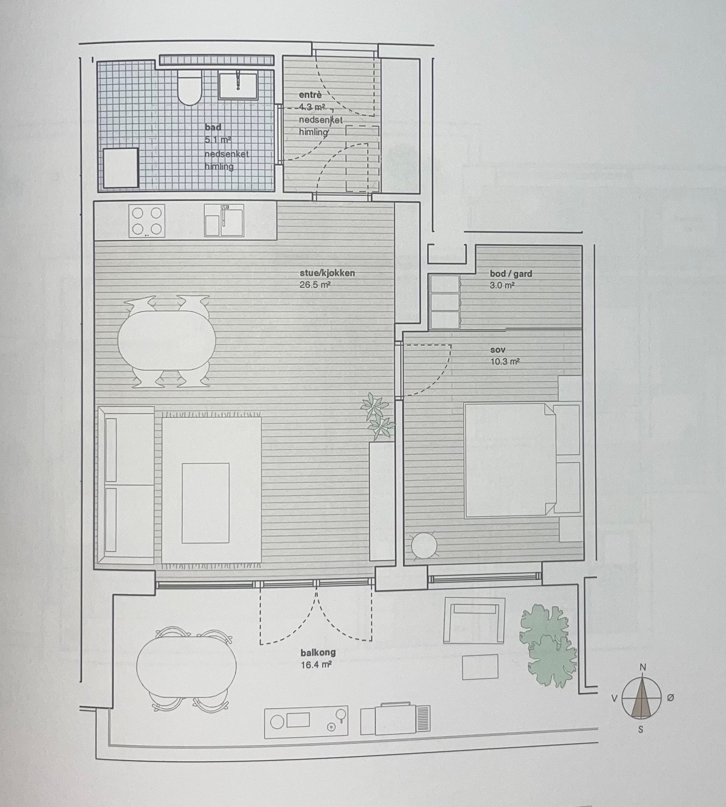 Plantegning Galleribilde