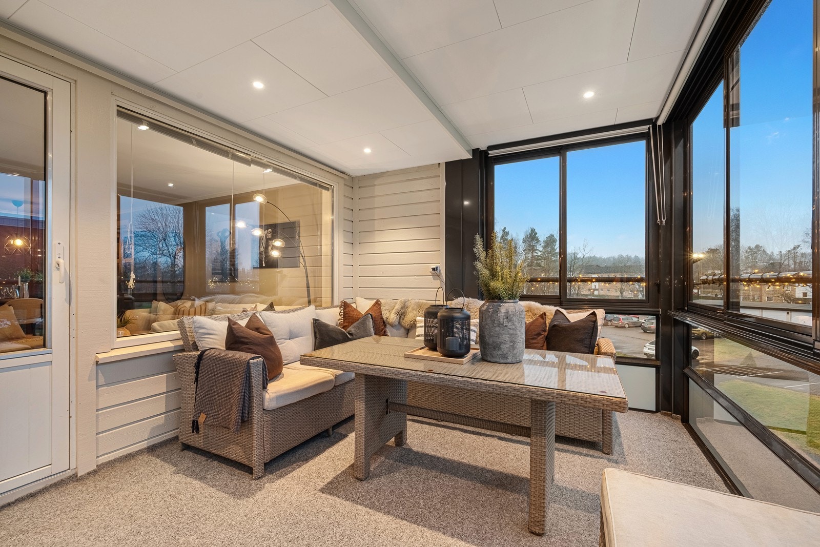 Del av balkong Galleribilde