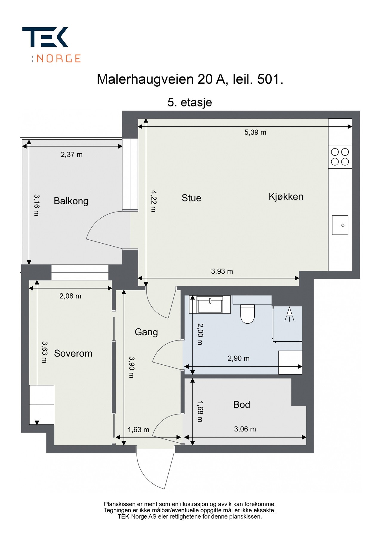 Plantegning Galleribilde