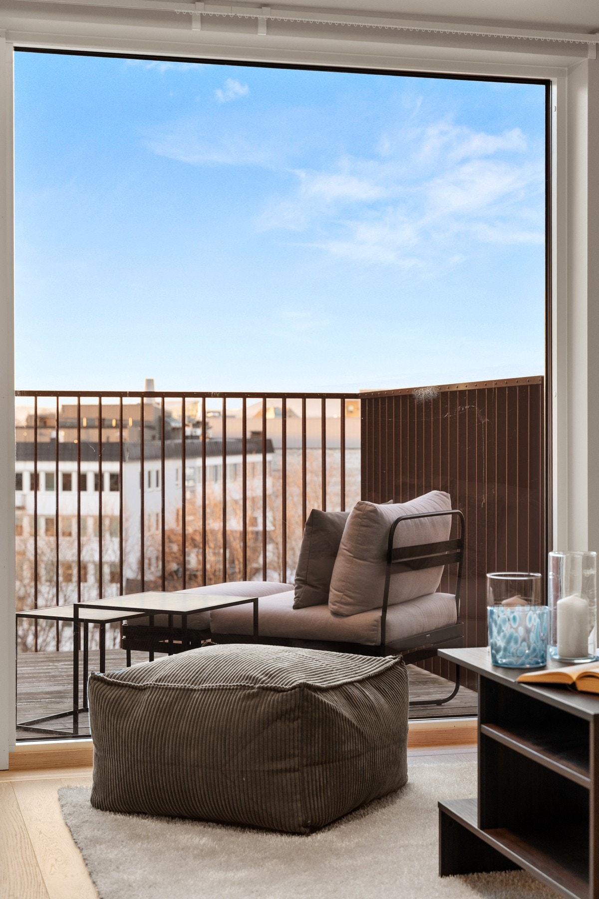 Flott utsikt fra stuevinduet Galleribilde