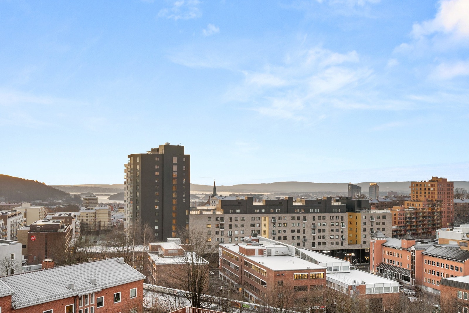 Utsikt fra takterrasse Galleribilde