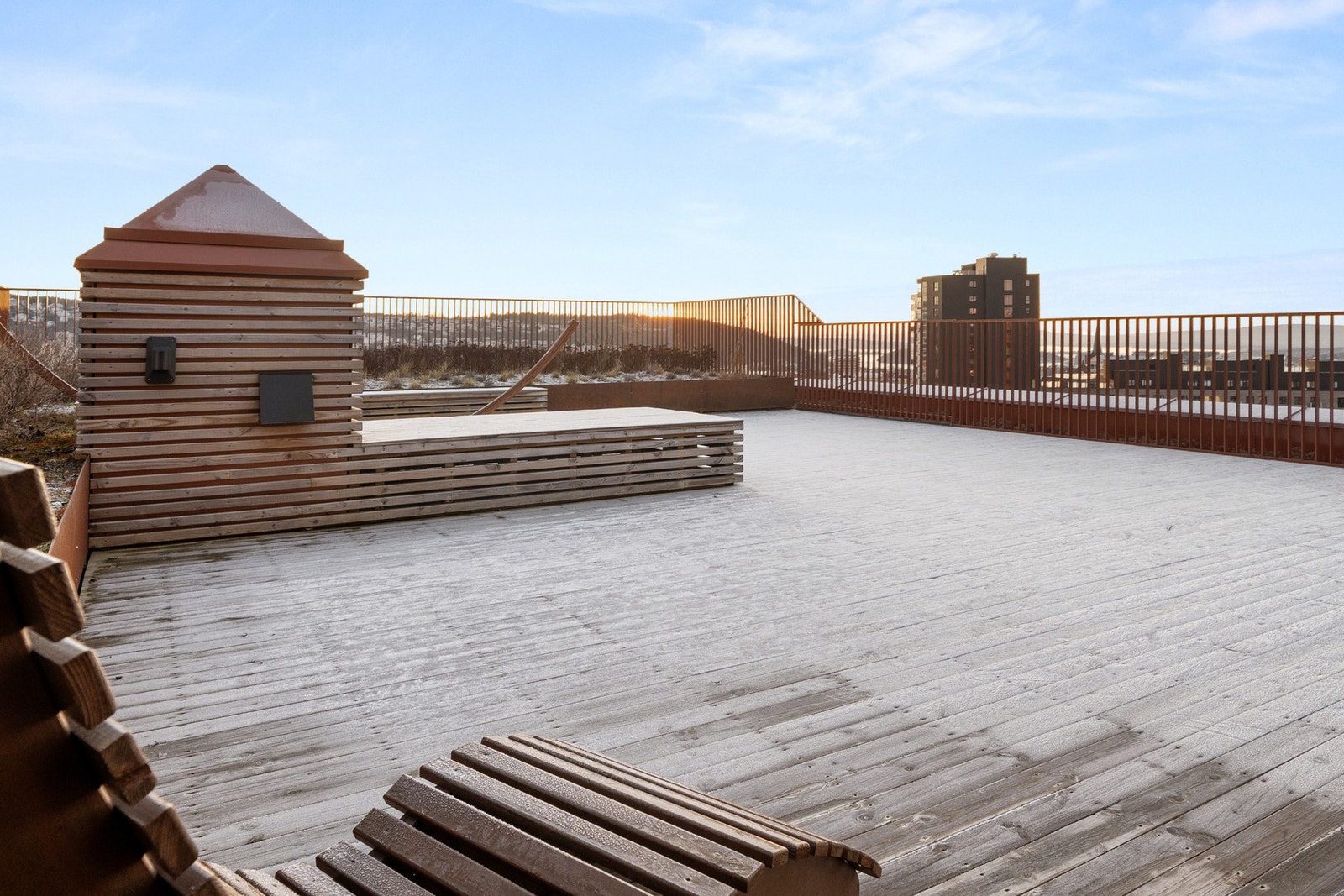 En av tre felles takterrasser med fantastisk utsikt Galleribilde