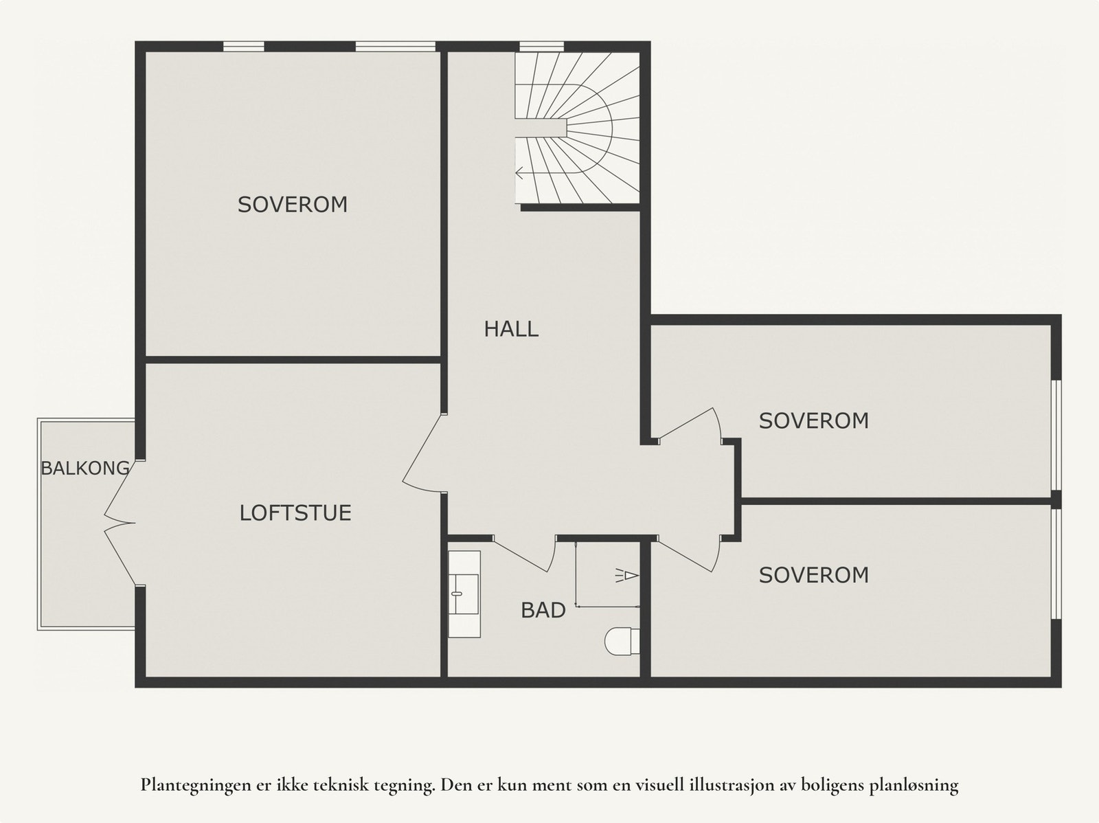 Plantegning 2 etasje. Galleribilde