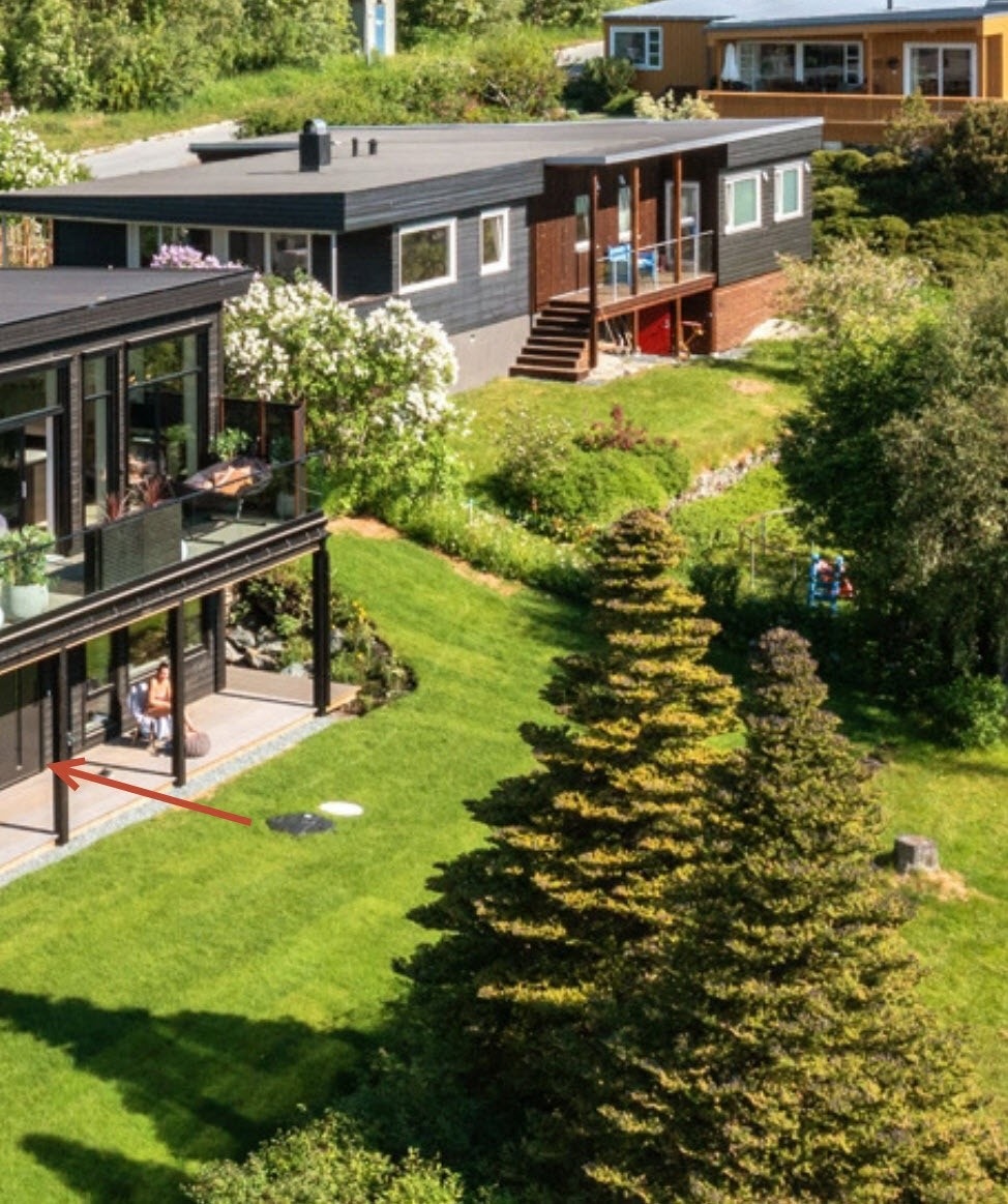 Fint uteareal Galleribilde