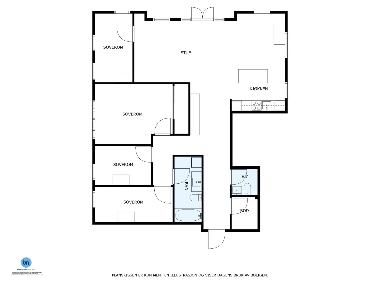 Plantegning Galleribilde